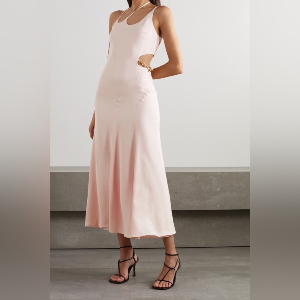 Jonathan Simkhai morena dress in blush pink size 4 NWT